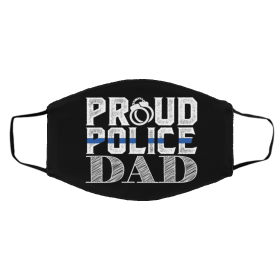 Pr-ou-d Po-li-ce D-a-d Face Mask