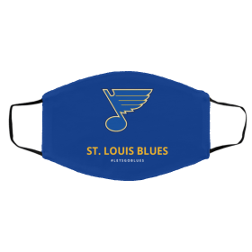 S-t L-o-uis Bl-ue-s Face Mask
