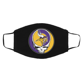 M-inn-eso-ta V-iki-ng-s Gr-ate-ful D-ea-d Face Mask