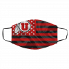 U-ta-h U-t-es A-me-rican F-la-g Face Mask