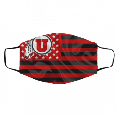 U-ta-h U-t-es A-me-rican F-la-g Face Mask