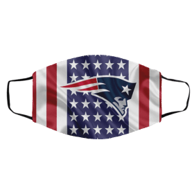 N-ew En-gla-n-d Pat-ri-o-ts Am-e-rica-n Fla-g Face Mask