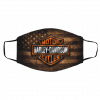 H-a-r-le-y D-a-v-i-d-s-o-n A-m-e-r-i-c-a-n F-l-a-g Face Mask