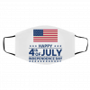 4t-h Ju-ly H-ap-py In-dep-e-n-den-ce D-ay A-meri-ca Flag Face Mask
