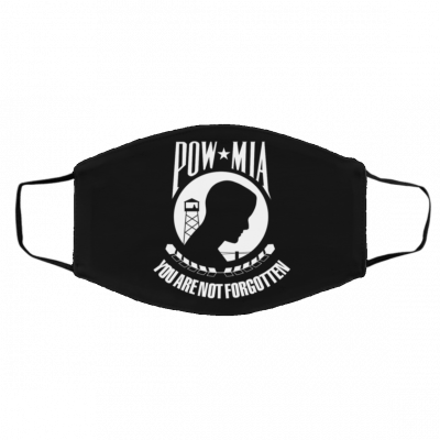 P-o-w M-ia Y-ou a-re N-ot Fo-rgo-tt-en Face Mask