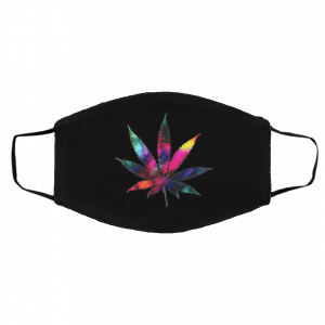 Marijuana Leaf Galaxy Face Mask
