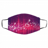 Colorful Galaxy Music Note Face Mask