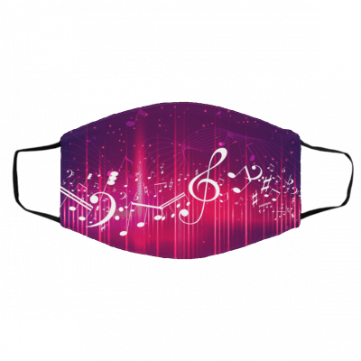 Colorful Galaxy Music Note Face Mask