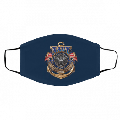 Na-vy T-he Se-a i-s Ou-r-s Face Mask