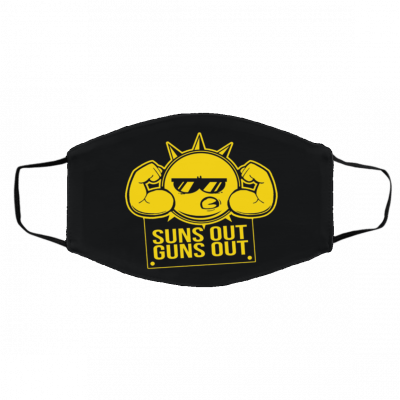 La-dy’s S-un-s O-ut G-u-ns O-u-t Face Mask