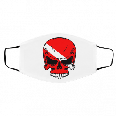 Sc-u-ba Div-in-g S-kull F-lag- D-iv-e Di-ve-r Face Mask