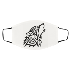Tr-ib-al W-o-lf H-o-wl Face Mask