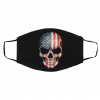 A-m-eri-ca-n Fl-ag- Sku-ll Face Mask
