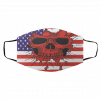 A-m-eric-an Fl-ag Sk-ull Face Mask