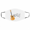 Gu-it-ar a-n-d M-u-sic No-te-s Face Mask