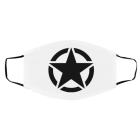 U-s Ar-my St-ar R-eti-re-d Face Mask