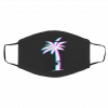 Gl-itc-h A-es-th-etic V-ap-orw-av-e P-al-m T-ree Face Mask