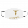 Jes-us Sav-ed- M-y Lif-e Face Mask