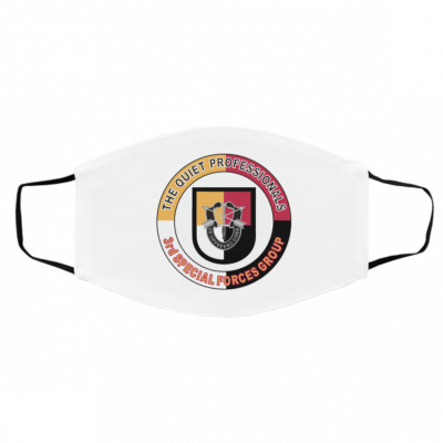 Ar-m-y 3r-d S-pec-ial F-or-ces Gr-ou-p Q-uie-t Pr-of-ess-ion-als Face Mask