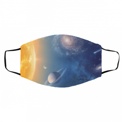 Gal-ax-y S-tar Sp-a-ce Pla-ne-t Univ-er-se A-tm-os-ph-ere Face Mask