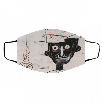 Je-a-n M-ic-hel B-asq-ui-at E-y-es a-n-d E-g-gs Face Mask
