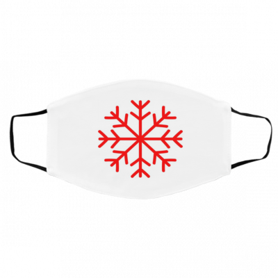 Re-d Sno-wf-lak-e Face Mask