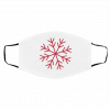 Re-d S-n-ow-flak-e Face Mask