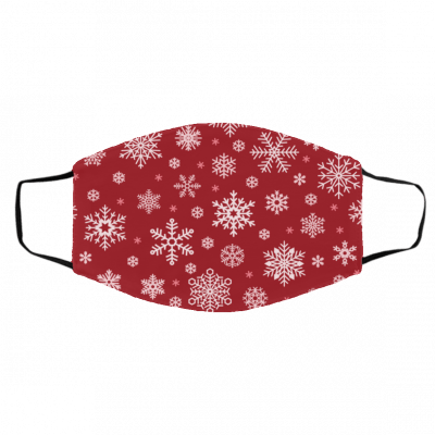 R-e-d Sn-ow-f-lak-e Face Mask