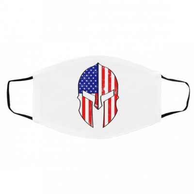 M-ol-on La-be Sp-ar-tan H-el-me-t 2n-d Ame-ndm-e-n-t U-S-A Fl-ag Face Mask