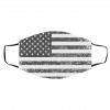 Thi-n Gr-a-y Li-n-e Bl-a-ck a-nd Wh-it-e A-m-e-rican Flag Face Mask