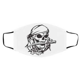 Pi-r-ate Sk-ull Face Mask