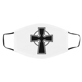 I-ri-sh C-el-ti-c C-r-os-s Face Mask