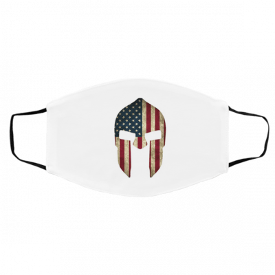 M-ol-on L-a-be S-p-art-an H-el-me-t 2-n-d Am-e-ndme-nt U-S-A Fl-ag Face Mask