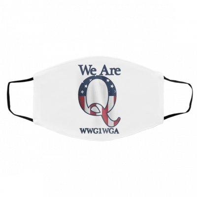 Q-an-on U-S-A Fl-a-g Q2 Face Mask