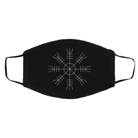 H-el-m o-f A-w-e W-h-ite Ru-n-e Face Mask