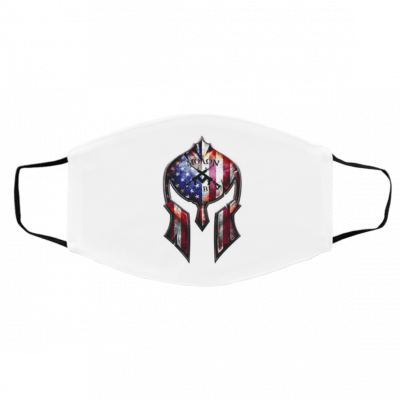 M-olo-n La-be S-pa-rt-an He-lm-et 2n-d A-men-d-me-nt U-S-A Fl-a-g Face Mask