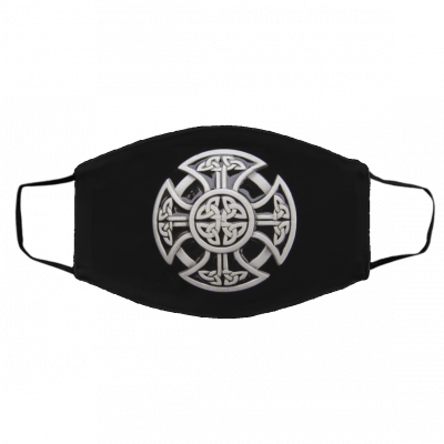 Ce-lt-ic Cro-s-s K-no-t Iri-s-h Sh-ie-ld Wa-rr-ior Face Mask