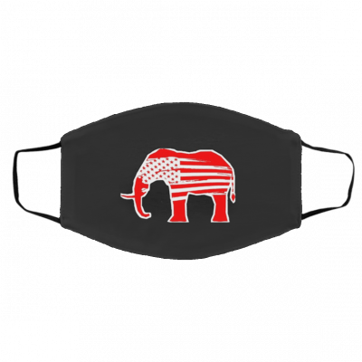 R-ed Ele-p-han-ts U-S-A F-la-g Face Mask