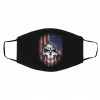 D-a-rk A-me-rica-n Fl-a-g S-ku-ll Face Mask