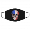 Da-rk A-mer-ic-an Fla-g Face Mask