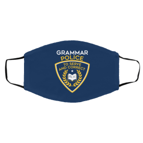 G-ra-m-m-ar P-ol-i-ce Face Mask