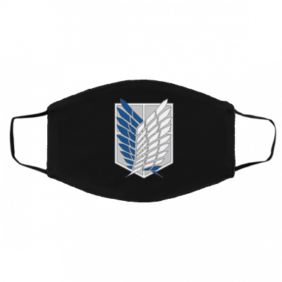 A-tt-a-ck O-n Tit-a-n – Sc-out-ing Le-gi-on Face Mask