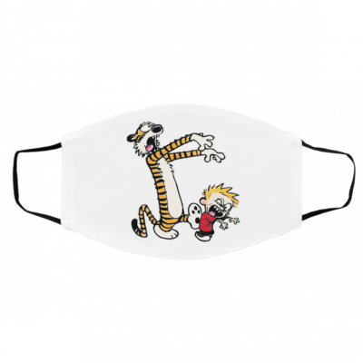 C-al-vin an-d H-ob-be-s Face Mask