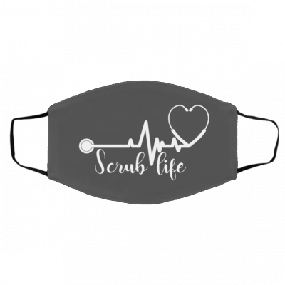 S-c-ru-b -L-ife Nu-r-se Face Mask