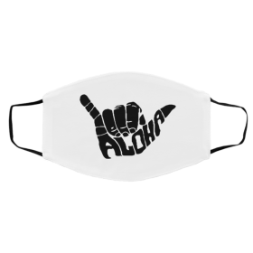 Al-o-ha Ha-n-d H-aw-a-ii S-y-m-bol Face Mask