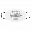 Dd--2-14 U-s A-r-me-d -For-ce A-l-u-m-n-i M-i-lit-a-ry Vet-er-an Face Mask