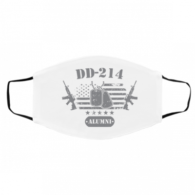 Dd--2-14 U-s A-r-me-d -For-ce A-l-u-m-n-i M-i-lit-a-ry Vet-er-an Face Mask