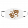 co-m-ed-y Tra-ge-d-y Dr-a-m-a Th-e-a-ter Face Mask