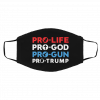 Tr-um-p 20-2-0 P-ro L-if-e Pr-o Go-d P-ro Gu-n Face Mask