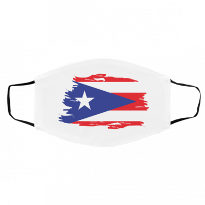 P-ue-rt-o Ri-ca-n Fl-a-g Lo-g-o Face Mask